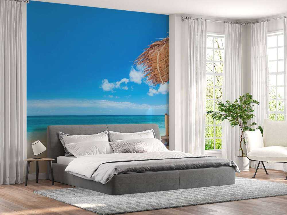 Bain de soleil sur la plage