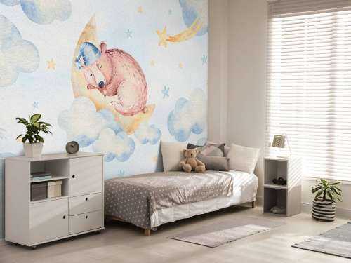 Ours endormi dans les nuages