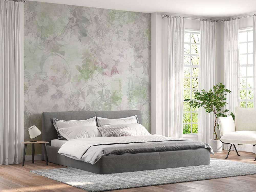 Jardin aquarelle vert