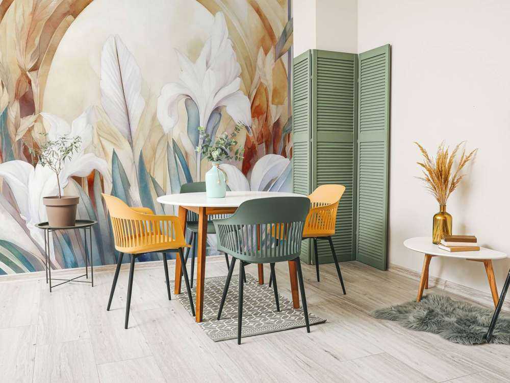 Iris au lever du soleil bleu