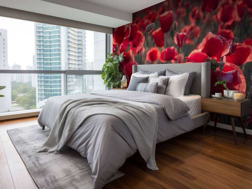 Des coquelicots dans un style sombre