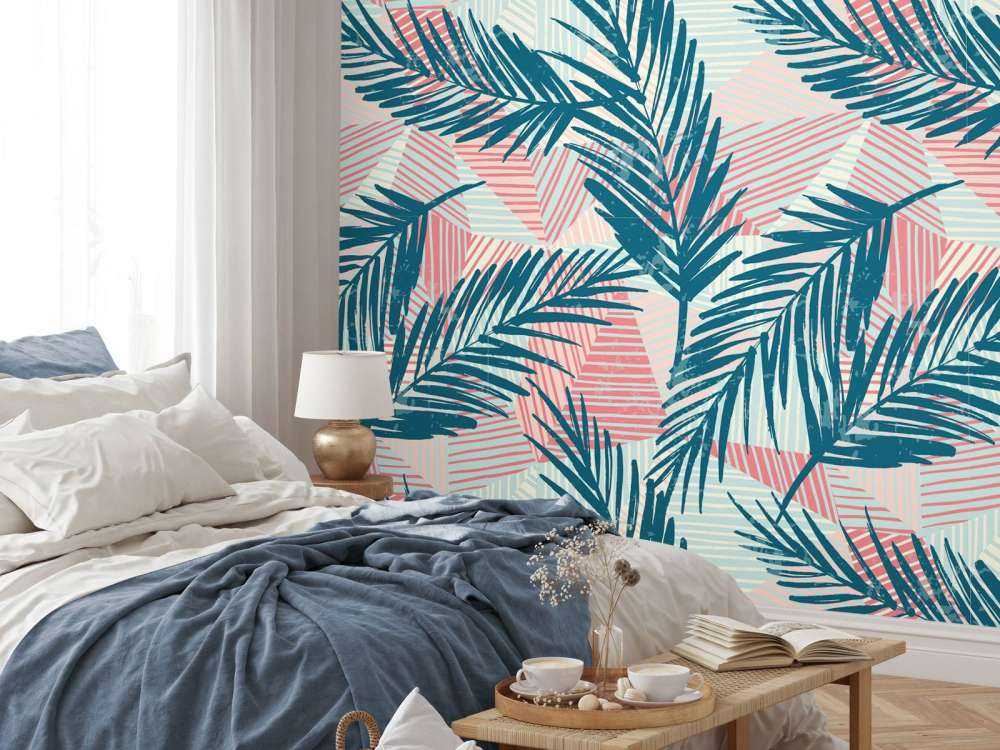 Feuilles de palmier abstraites