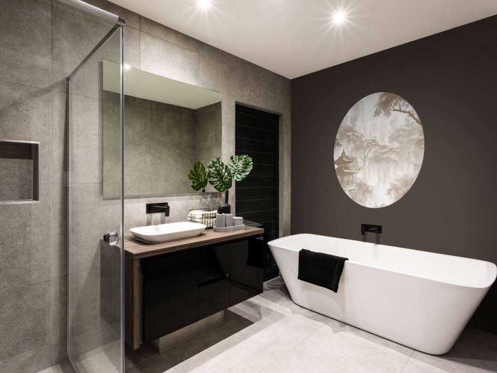 Pavillon Oriental Brumeux, taupe