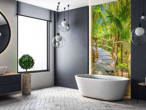 Pont dans la jungle tropicale