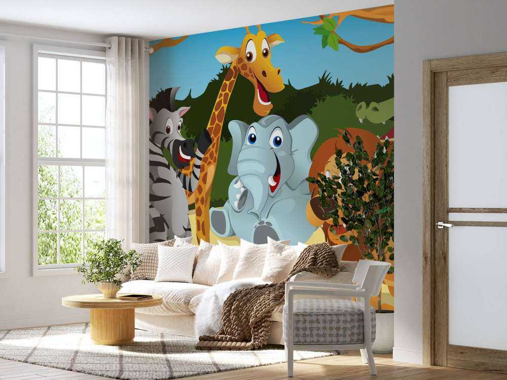 Animaux sauvages joyeux