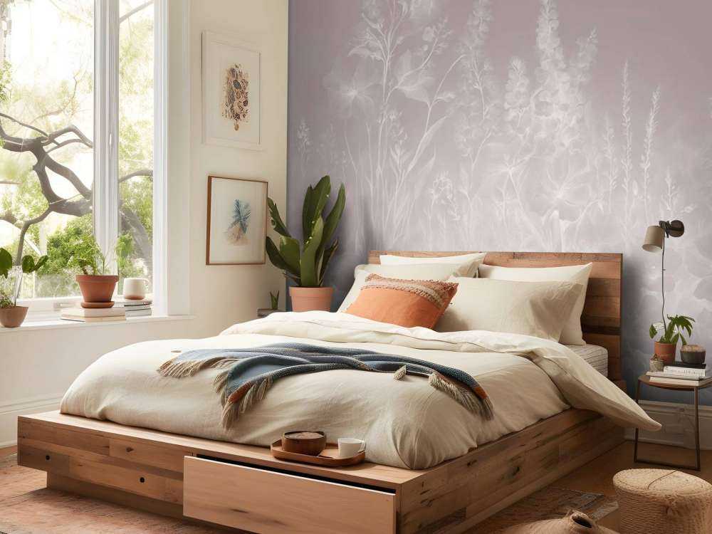 Jardin anglais tendre - rose