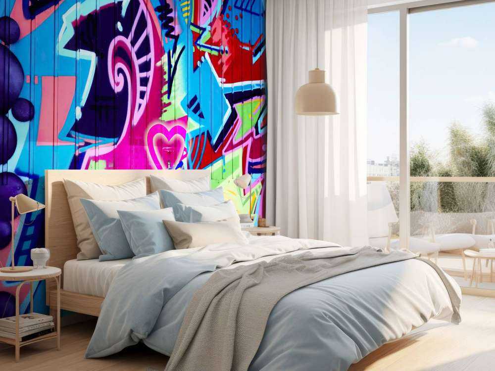 Graffitis au néon