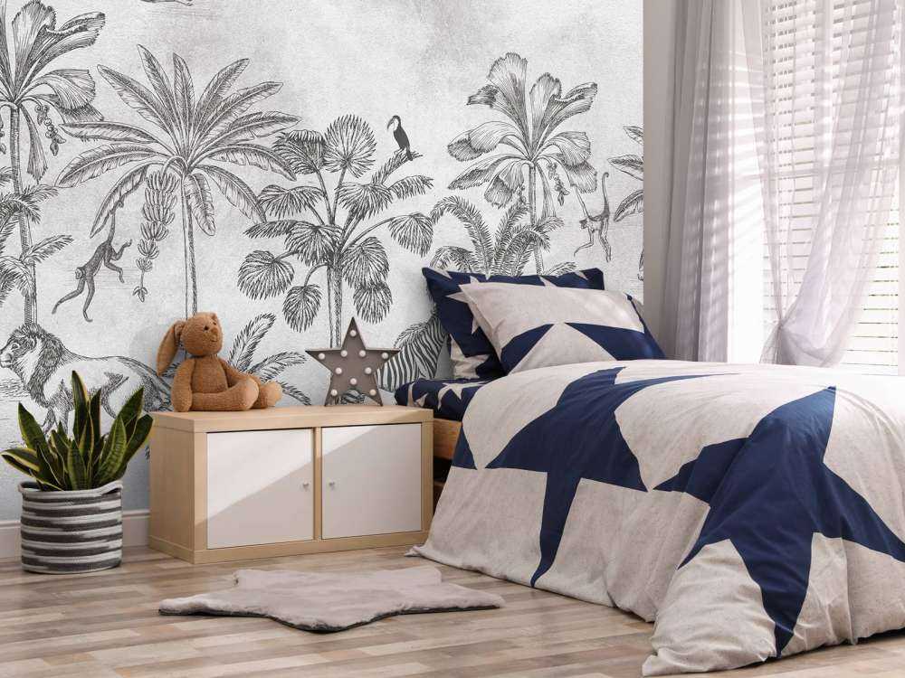 Animal tropical jungle gris