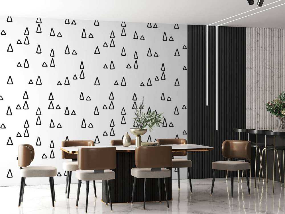 Triangles noir et blanc