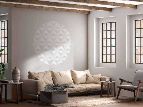 Motif 3D blanc