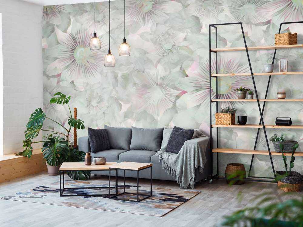 Élégance Botanique Aquarelle Rose Pâle