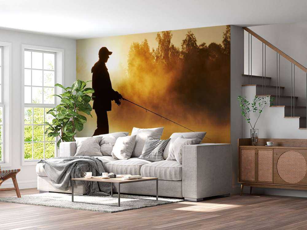 Pêcheur au lever du soleil