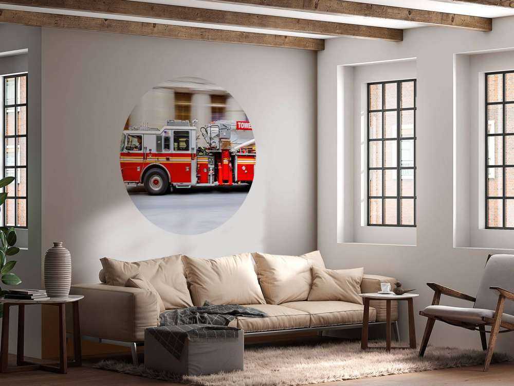 Un camion de pompiers américain