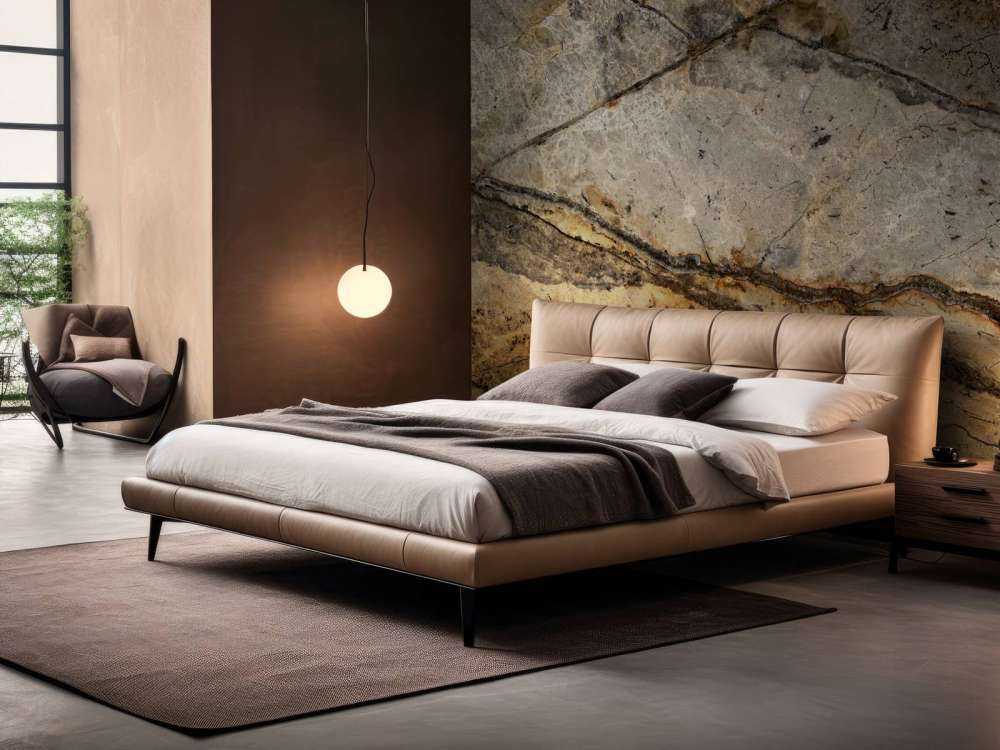 Marbre couleur sable avec rainures