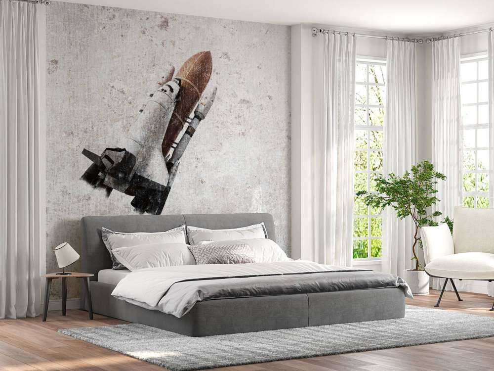 Spaceshuttle sur du béton