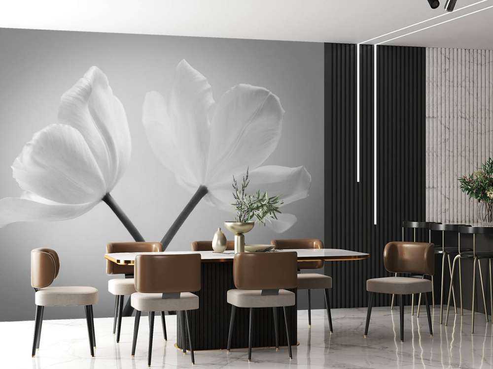 Portrait de tulipes