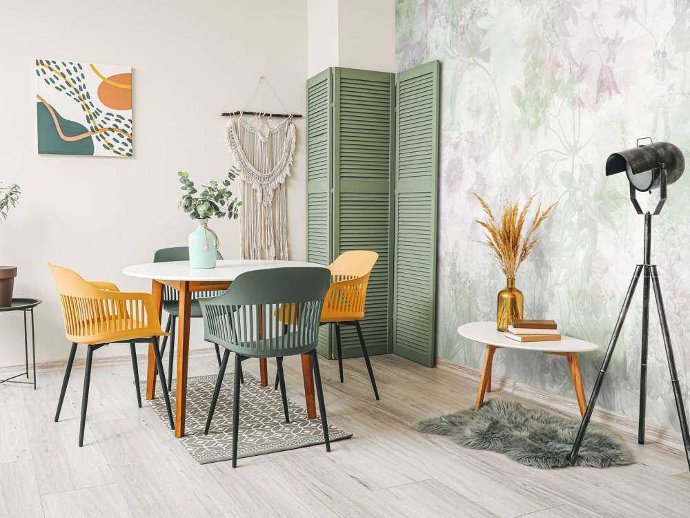 Jardin aquarelle vert