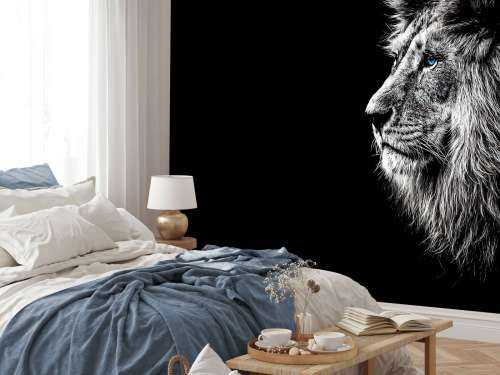 Lion aux yeux bleus