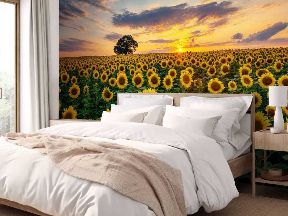 Un champ de tournesols