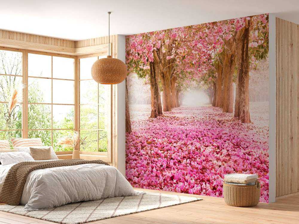 Fleur de papier peint pour photos