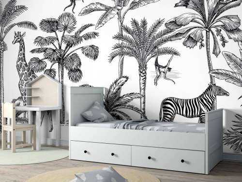 Jungle d'animaux tropicaux
