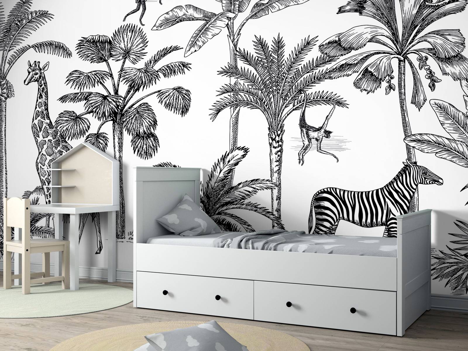 Jungle d'animaux tropicaux