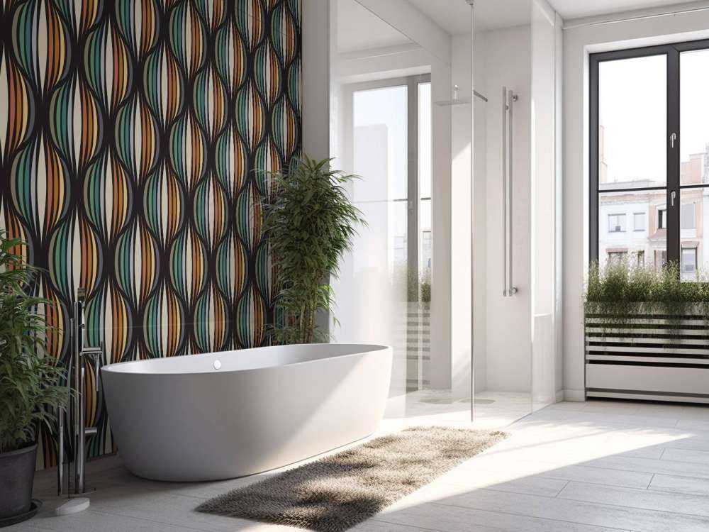Motif de style rétro