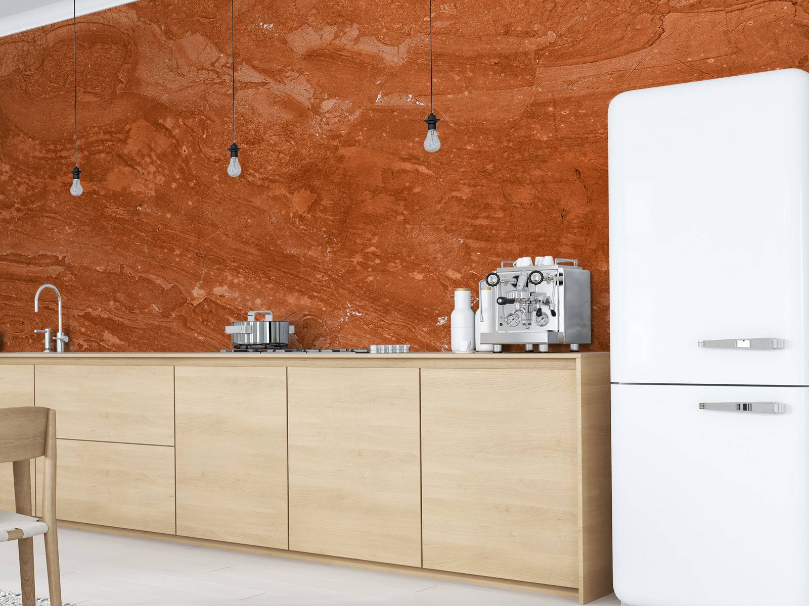 Marbre terracotta à effet ludique
