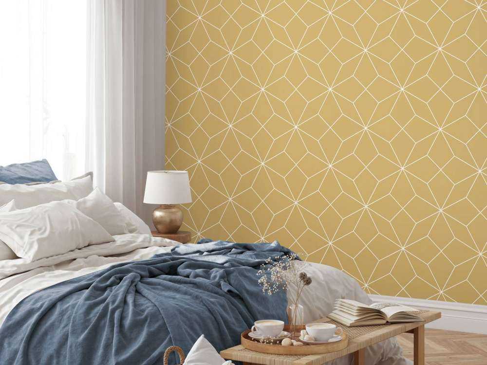 Motif Lignes abstraites, blanc