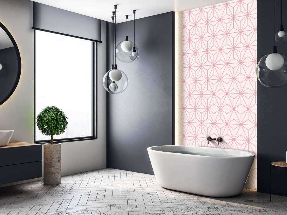 Motif Etoiles géométriques, blanches