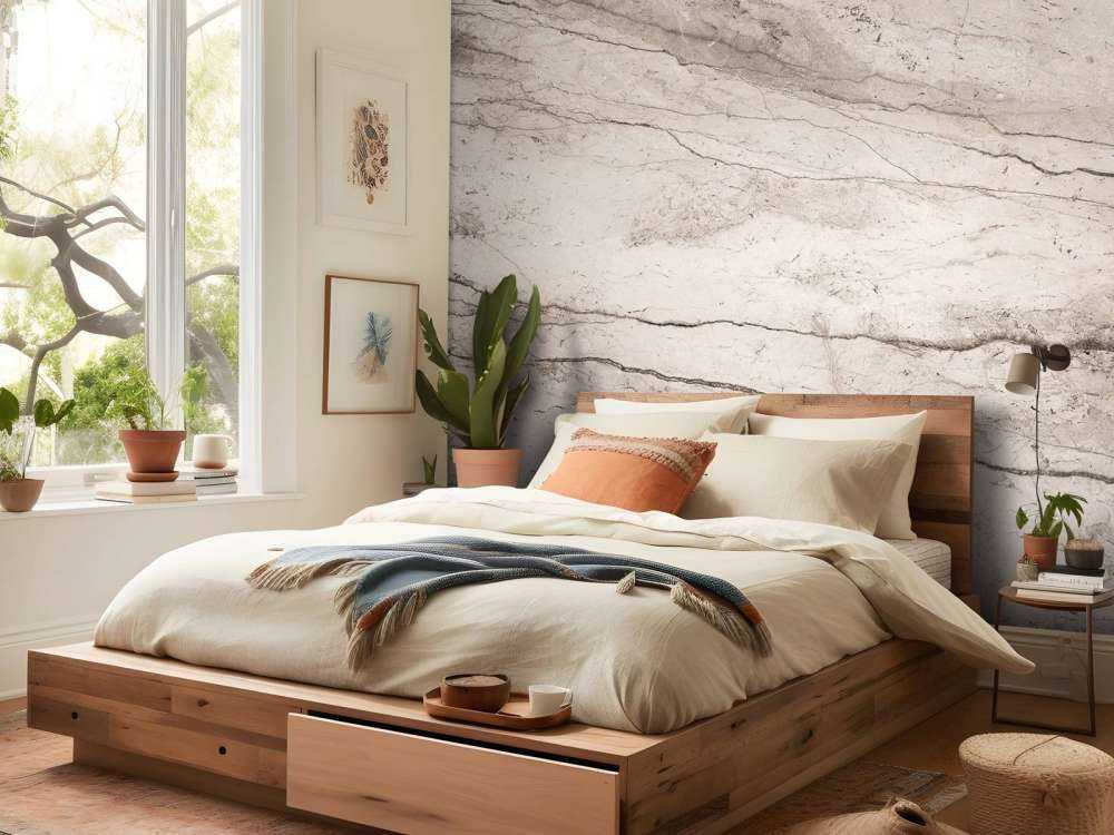 Marbre beige détaillé