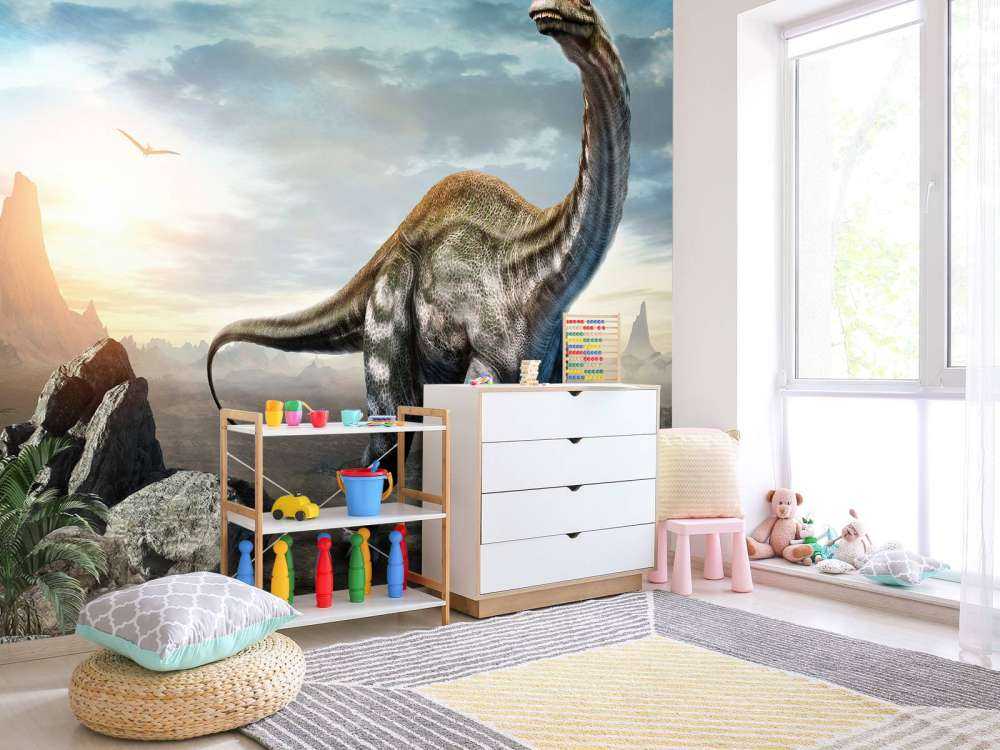 Apatosaurus dans les montagnes