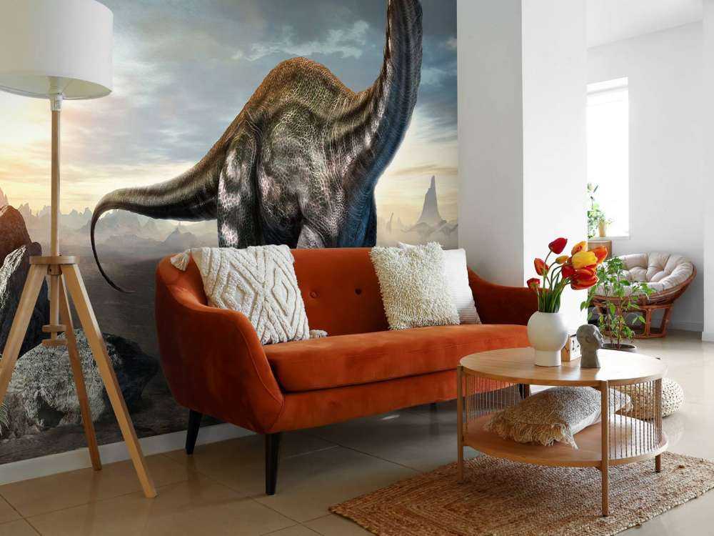 Apatosaurus dans les montagnes
