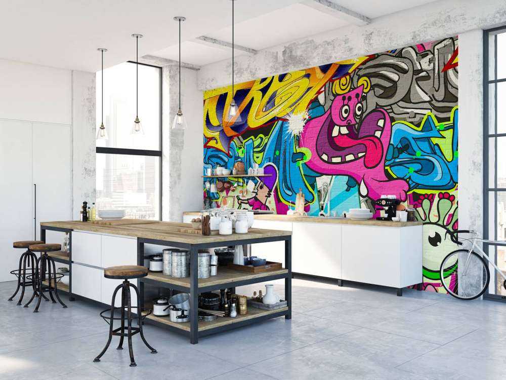 Des graffitis durs