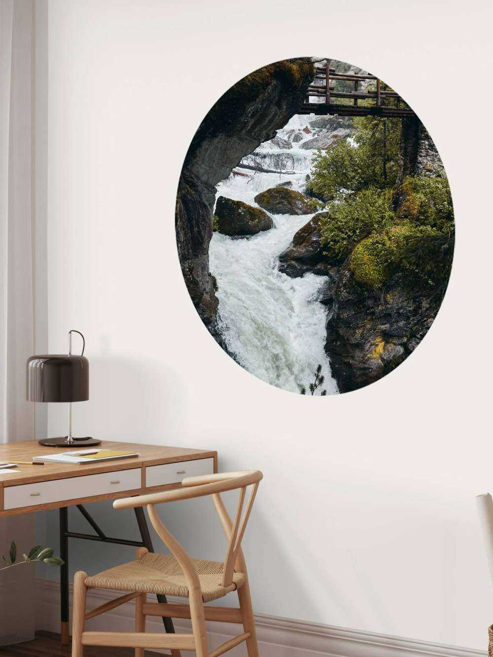 Pont et chute d'eau