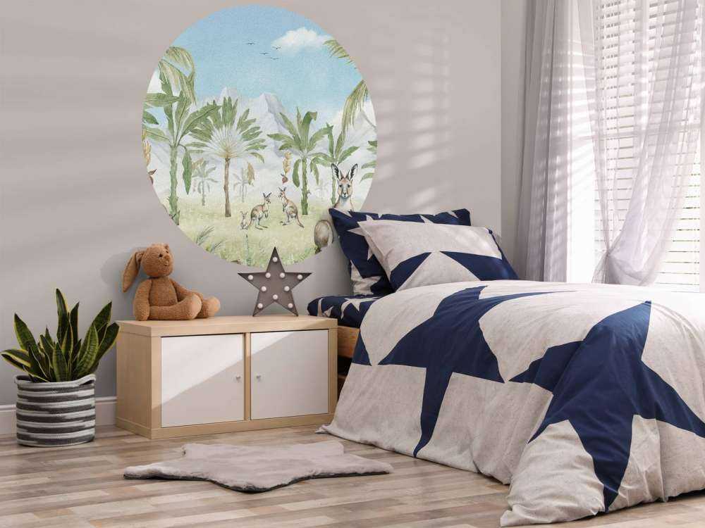 Paysage de Kangourou en couleurs