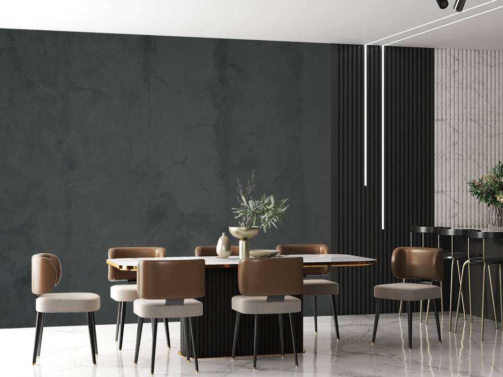 Béton noir olive