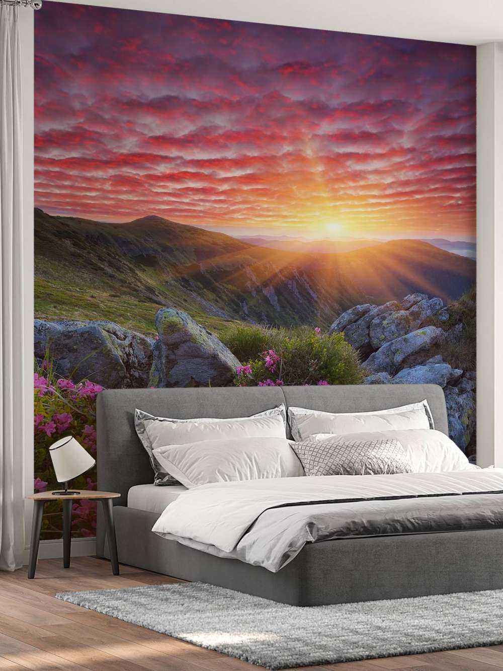 Coucher de soleil pourpre