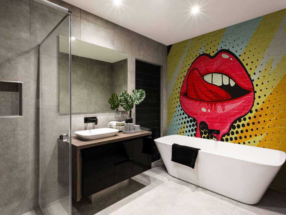 Graffiti d'une bouche