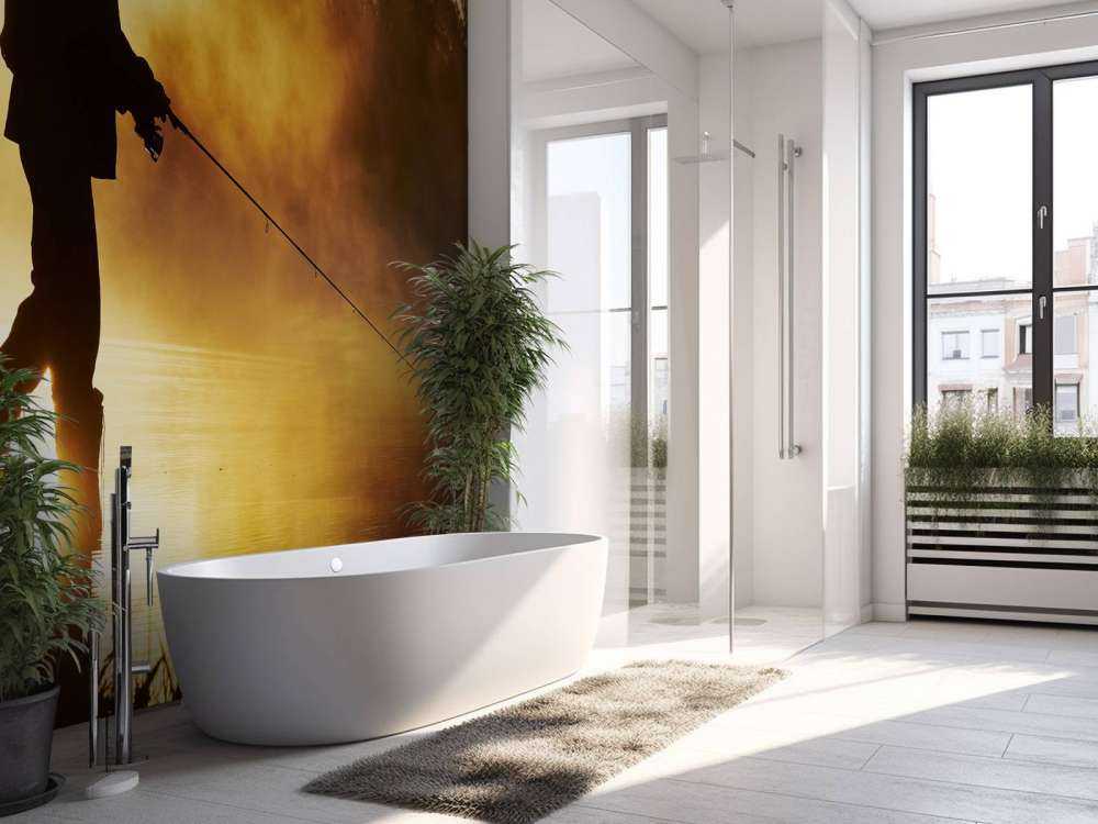 Pêcheur au lever du soleil