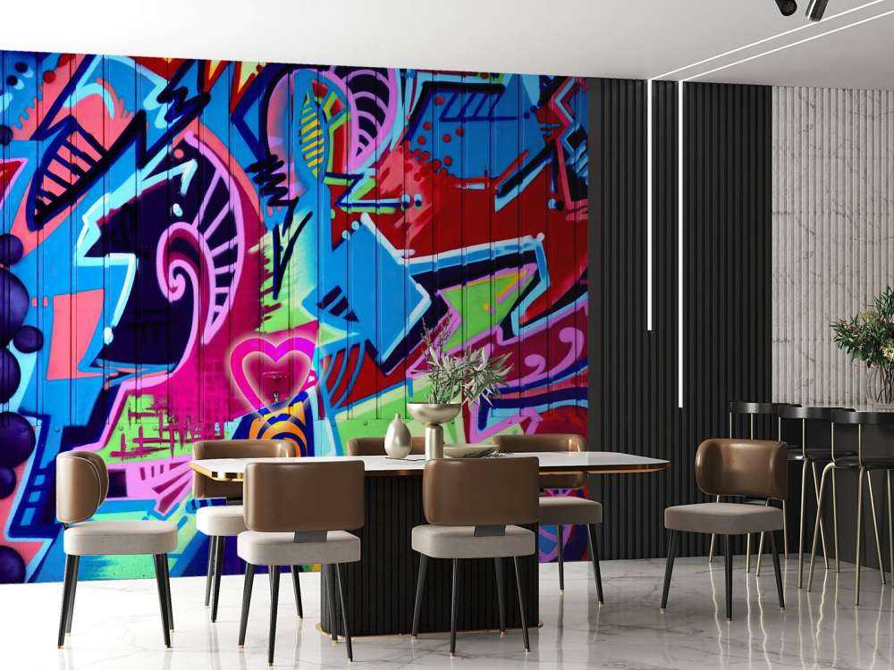 Graffitis au néon