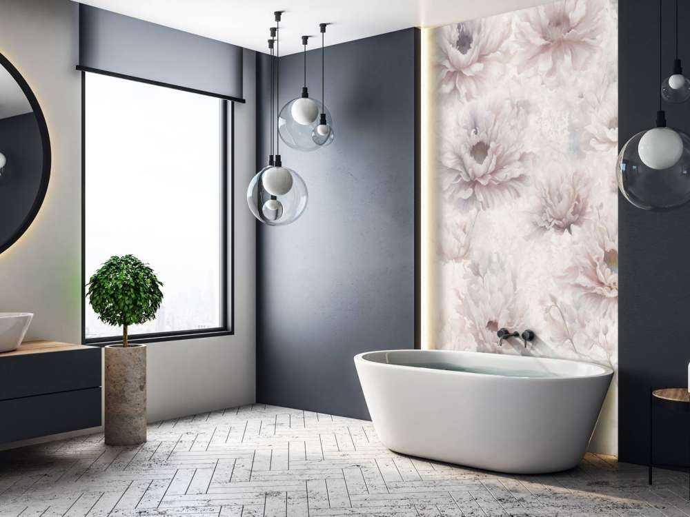 Mur romantique orange