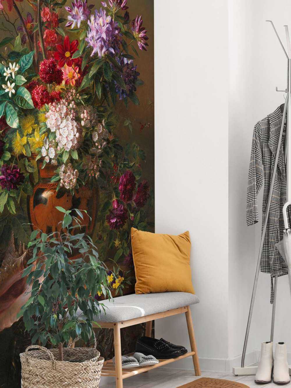 Nature morte aux fleurs dans un vase grec