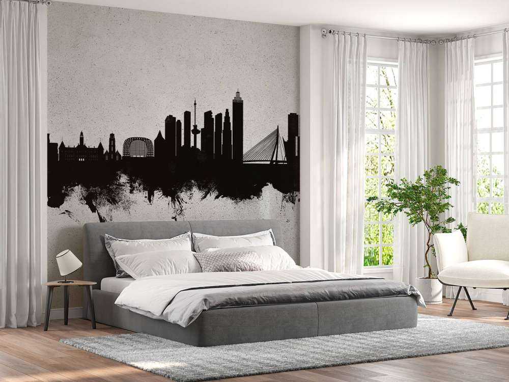 Aquarelle skyline, Rotterdam