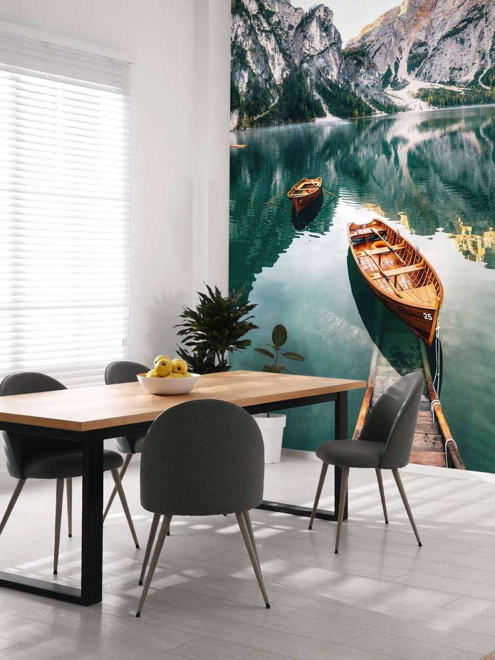 Bateaux en lac italien
