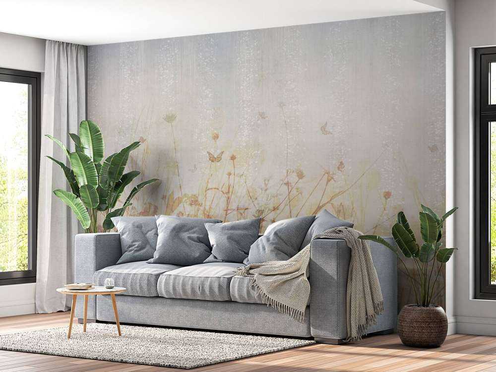 Papillons et fleurs