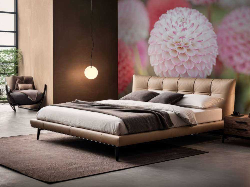 Rose fleurs de dahlia