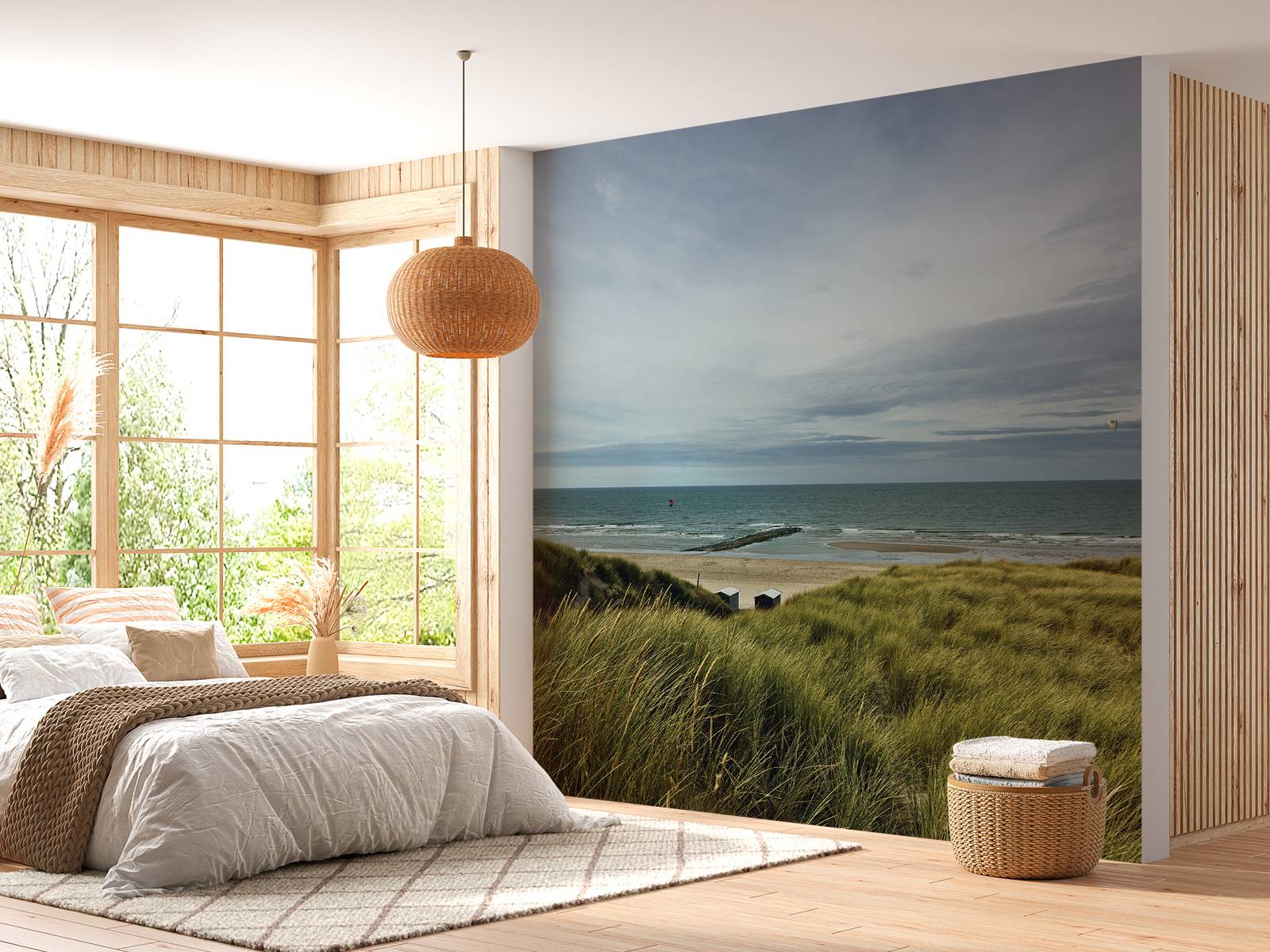 La plage depuis les dunes