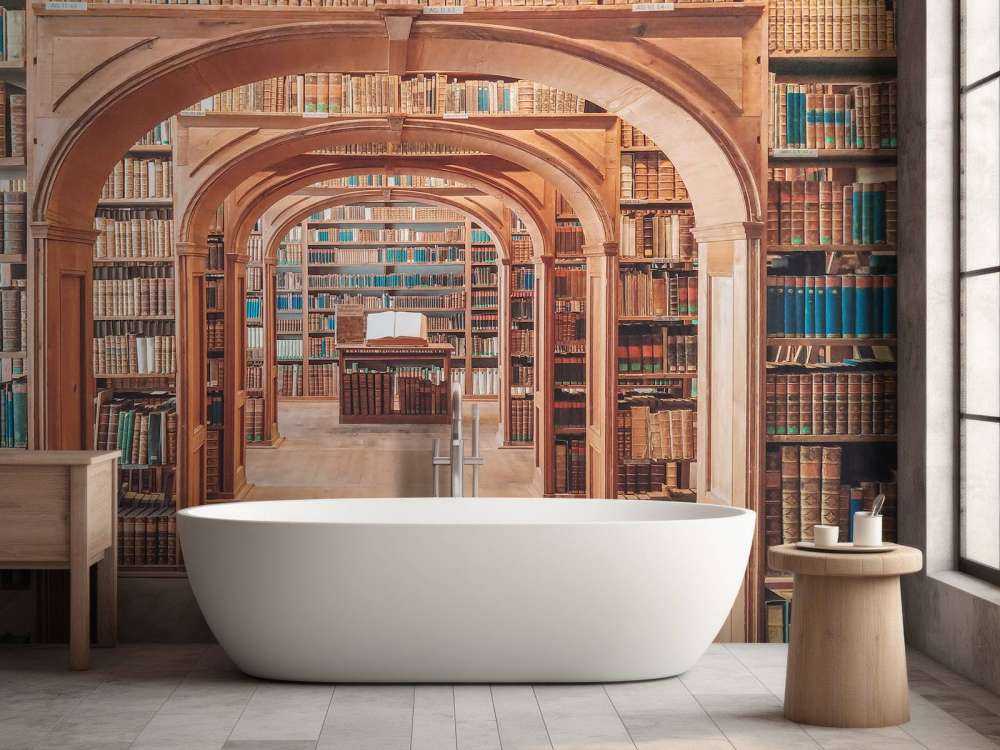 Galerie de livres en bois