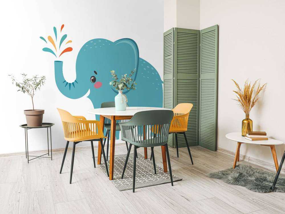 Eléphant joyeux